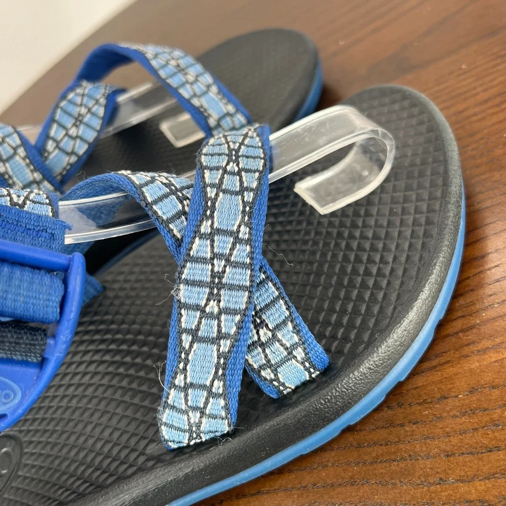 Chaco Z1 EcoTread Sandals Youth Kids 3 Blue Strappy Sport Hiking Outdoor J180061